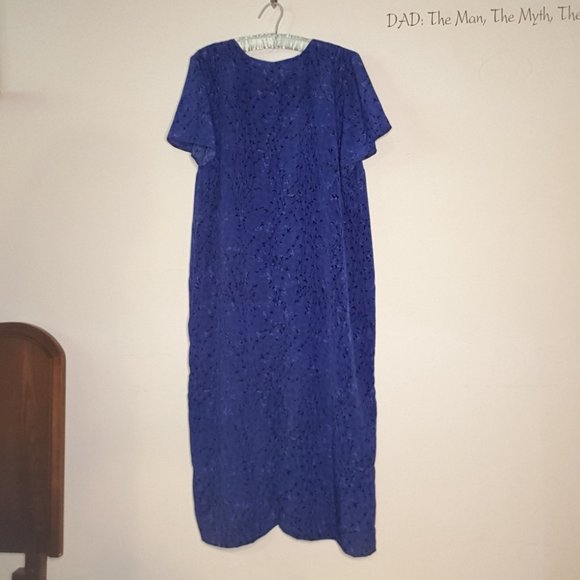 Vintage 70s Floral Maxi Dress Plus - Picture 2 of 7